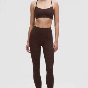 lululemon athletica Ribbed High-Rise Leggings in Brown